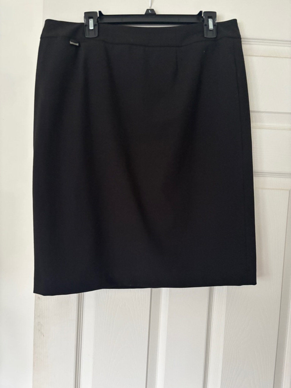 Calvin Klein Black Tailored Pencil Skirt
